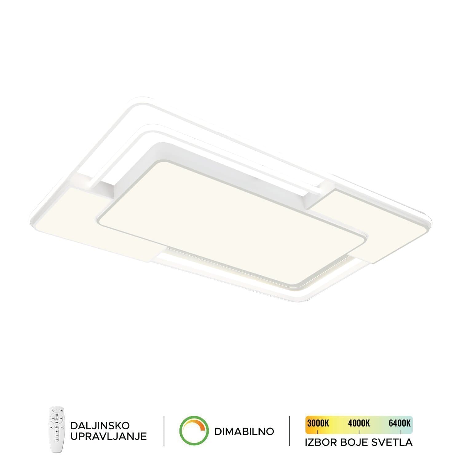 LED plafonska lampa F2823-128C WH - LED plafonjere i plafonske lampe