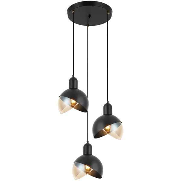 Viseća lampa F7036-3V BK+AM - Visilice
