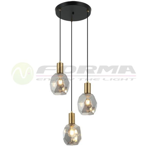 Viseća lampa F7039-3V BK+SM - Visilice