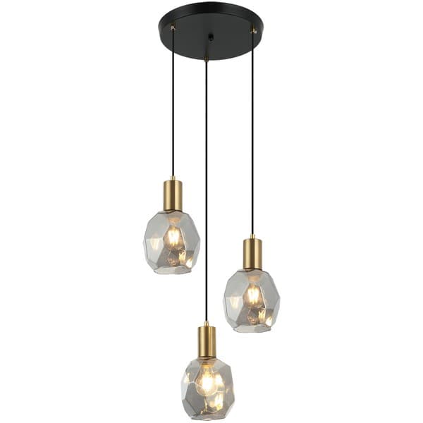 Viseća lampa F7039-3V BK+SM - Visilice