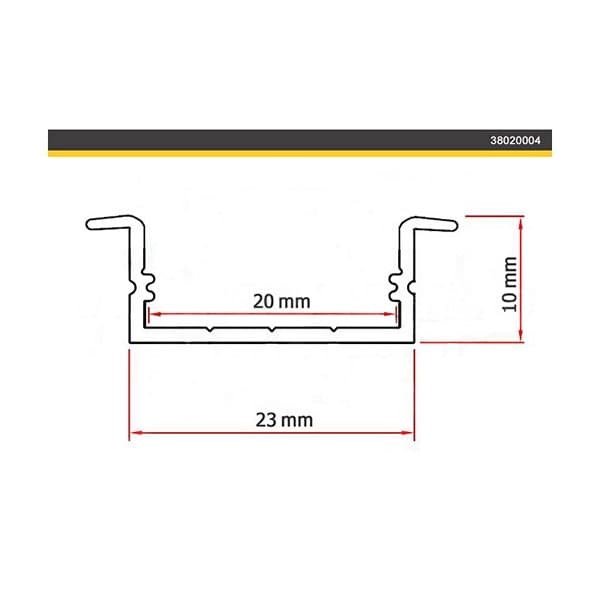 Aluminijumski LED profil nadgradni 05 - Profili za LED trake