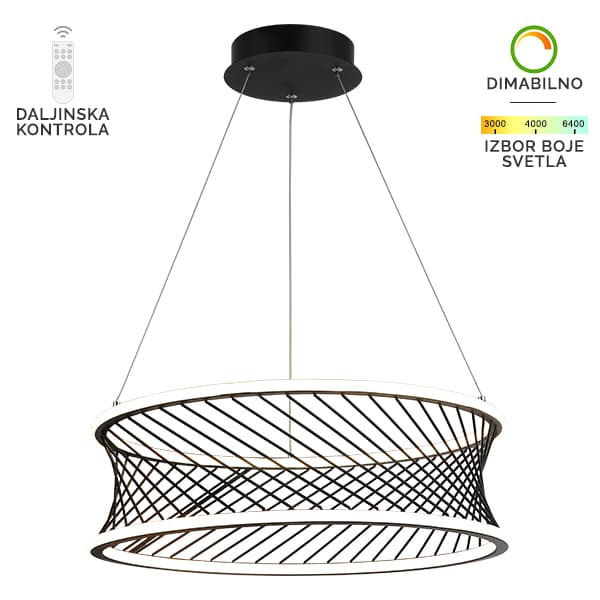LED viseća lampa F2074-40V BK - LED visilice