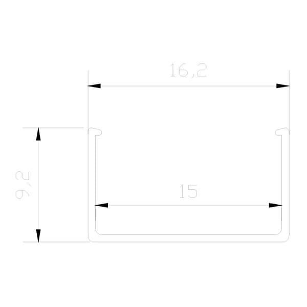 Aluminijumski profil AL526 SV - Profili za LED trake