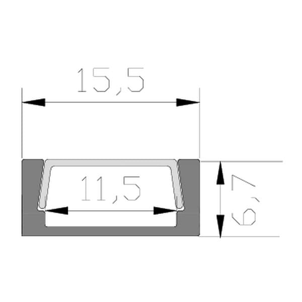 Aluminijumski profil AL526 SV - Profili za LED trake