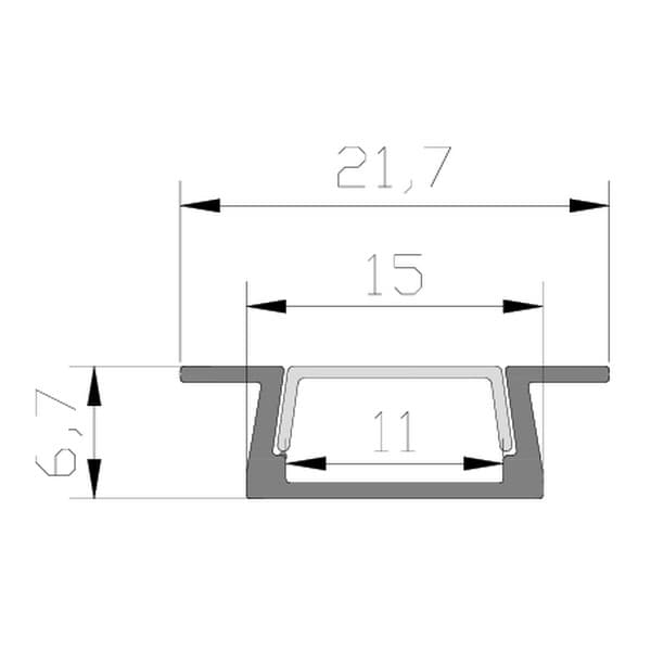 Aluminijumski profil AL526 SV - Profili za LED trake