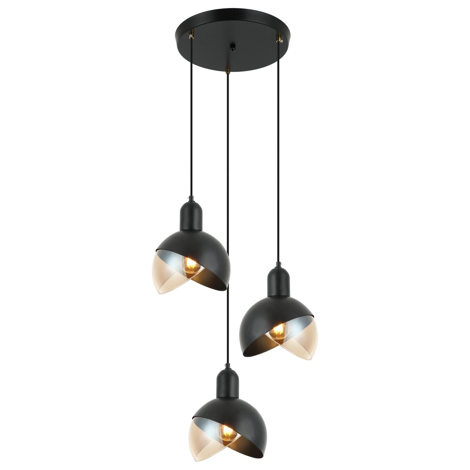 Viseća lampa F7036-3V BK+AM - Visilice