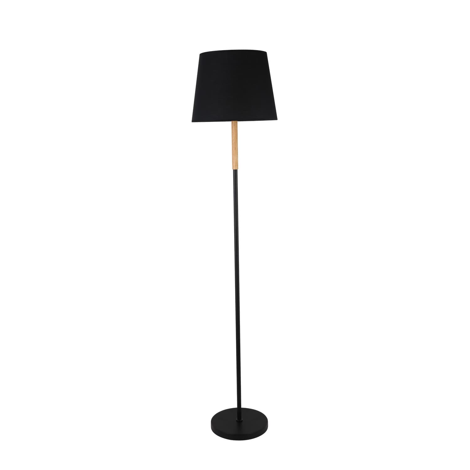 Podna lampa F7125-1F BK+WD - Podne lampe