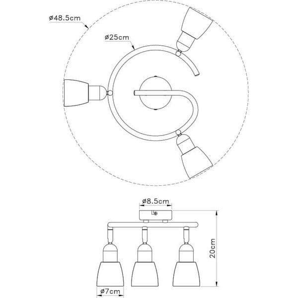 Spot lampa FE401-3G - Spotovi