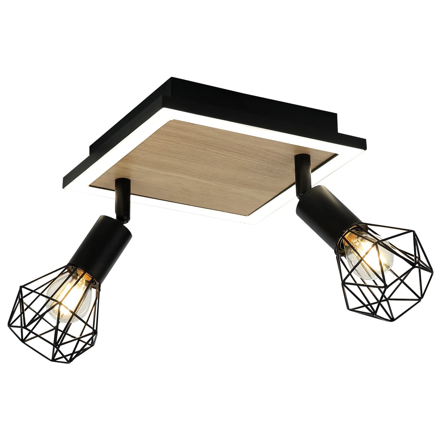 LED plafonska lampa FE405-2 BK+WD - LED plafonjere i plafonske lampe