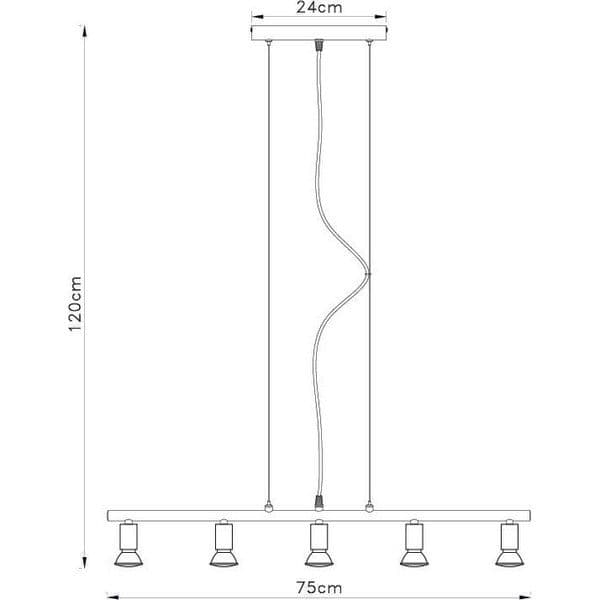 Viseća lampa FG101-5V - Akcija