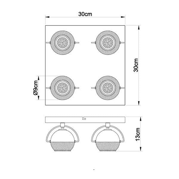 Spot lampa FG104-4K - Akcija