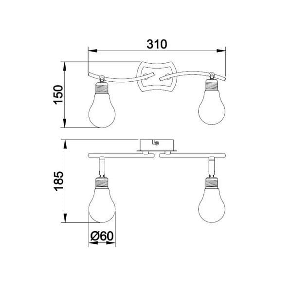 Spot lampa FG905-2 - Akcija