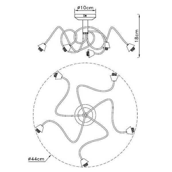 Spot lampa FG90X-5P - Akcija