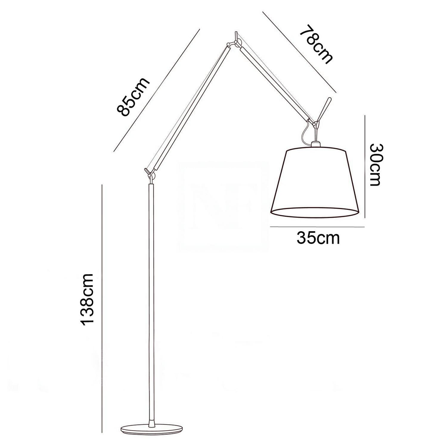 Podna lampa FK7005-1FL - Podne lampe