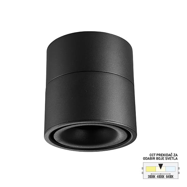 LED nadgradna lampa LN-07-9 CCT BK - LED plafonjere i plafonske lampe