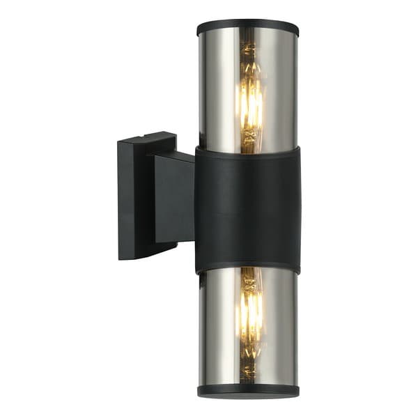 Spoljna lampa PS4704 BK+SM - Zidne lampe