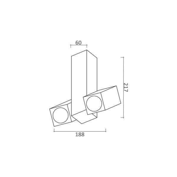Plafonska lampa AFS101-2C WH - Akcija