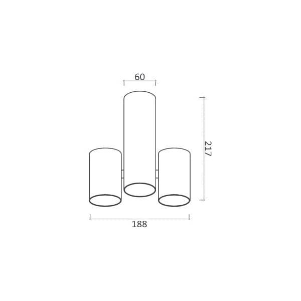 Plafonska lampa AFS103-2C WH - Akcija