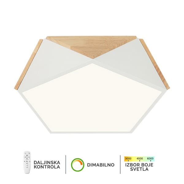 LED plafonska lampa F2810-24C WH+WD - Akcija