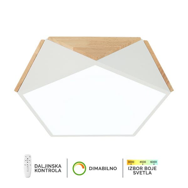 LED plafonska lampa F2810-24C WH+WD - Akcija