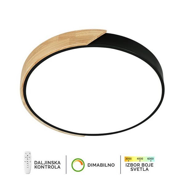 LED plafonska lampa F2811-30C BK+WD - LED plafonjere i plafonske lampe