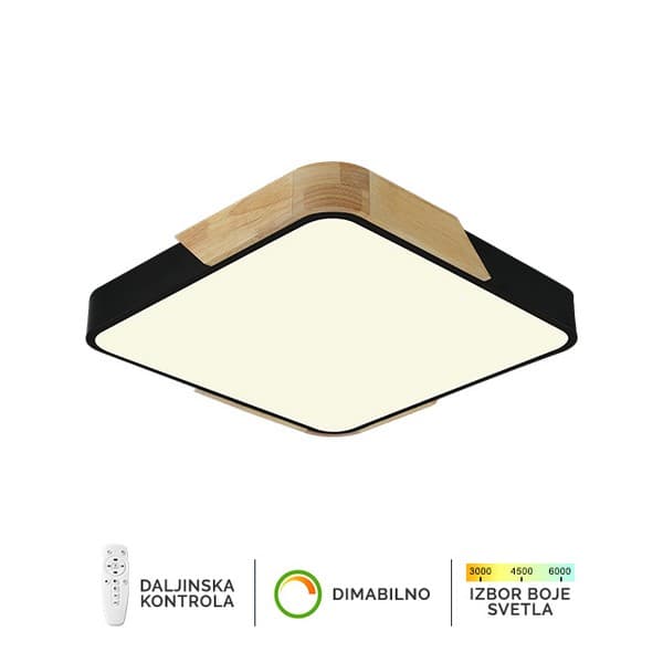 Plafonska lampa F2812-20C BK+WD - LED plafonjere i plafonske lampe