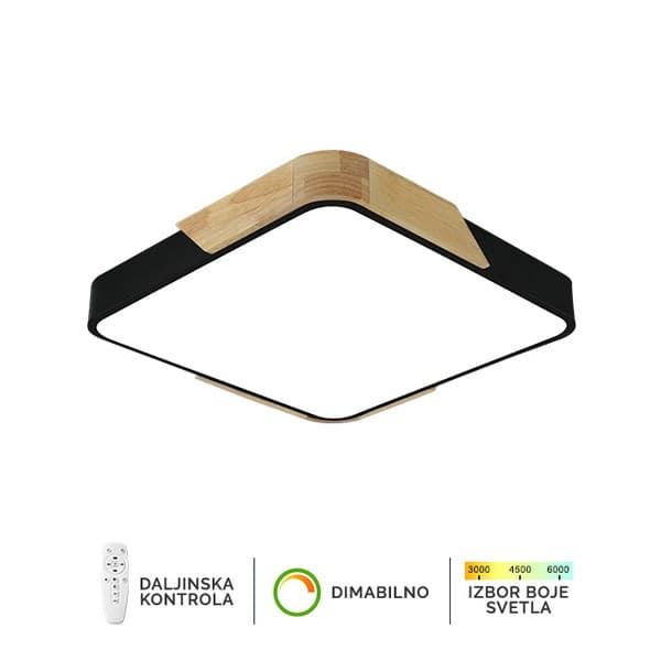 Plafonska lampa F2812-20C BK+WD - LED plafonjere i plafonske lampe