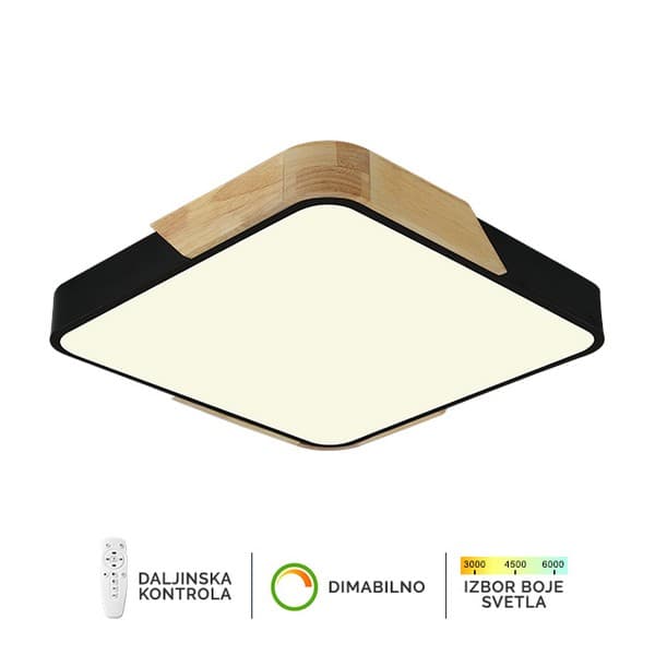 Plafonska lampa F2812-30C BK+WD - LED plafonjere i plafonske lampe