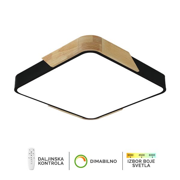 Plafonska lampa F2812-30C BK+WD - LED plafonjere i plafonske lampe