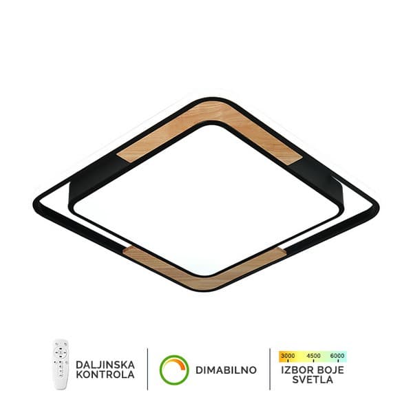 LED plafonska lampa F2820-55C BK - LED plafonjere i plafonske lampe