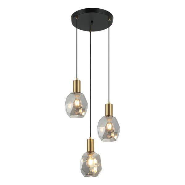 Viseća lampa F7039-3V BK+SM - Visilice
