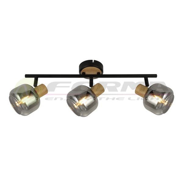Spot lampa FE408-3 BK+WD - Akcija