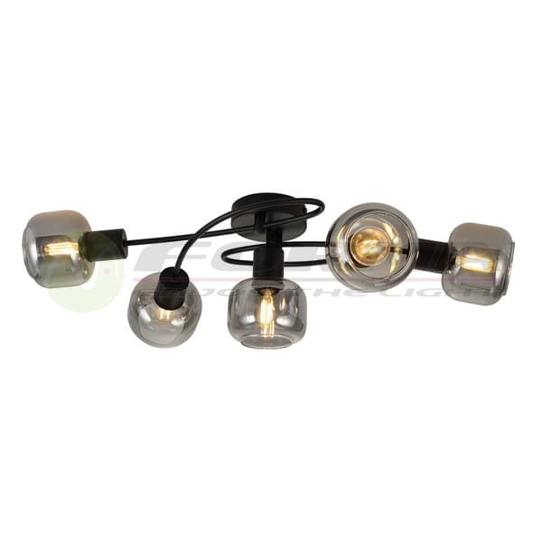 Plafonska lampa FE408-5 BK - Akcija