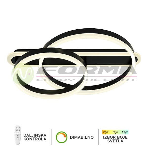 LED plafonska lampa F2047-76P BK - LED plafonjere i plafonske lampe