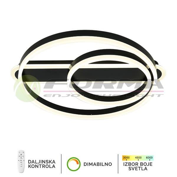 LED plafonska lampa F2047-82P BK - LED plafonjere i plafonske lampe