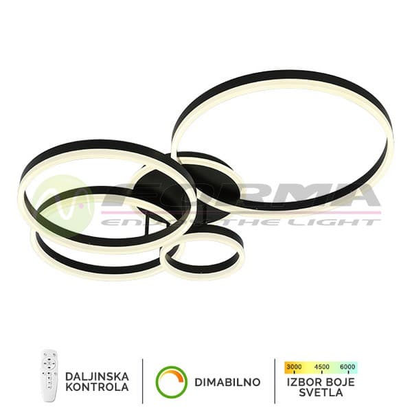 LED plafonska lampa F2047-132C BK - LED plafonjere i plafonske lampe