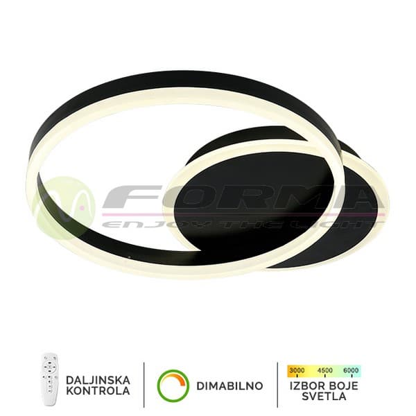 LED plafonska lampa F2047-46C BK - LED plafonjere i plafonske lampe