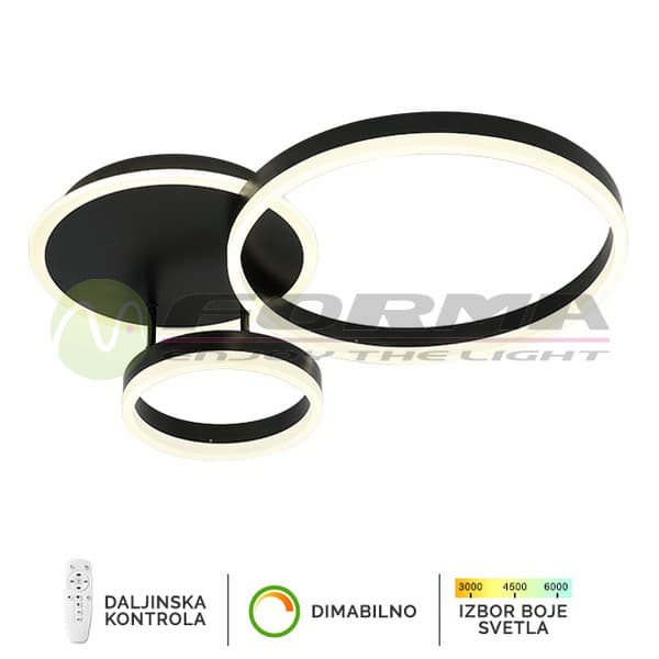 LED plafonska lampa F2047-66C BK - LED plafonjere i plafonske lampe