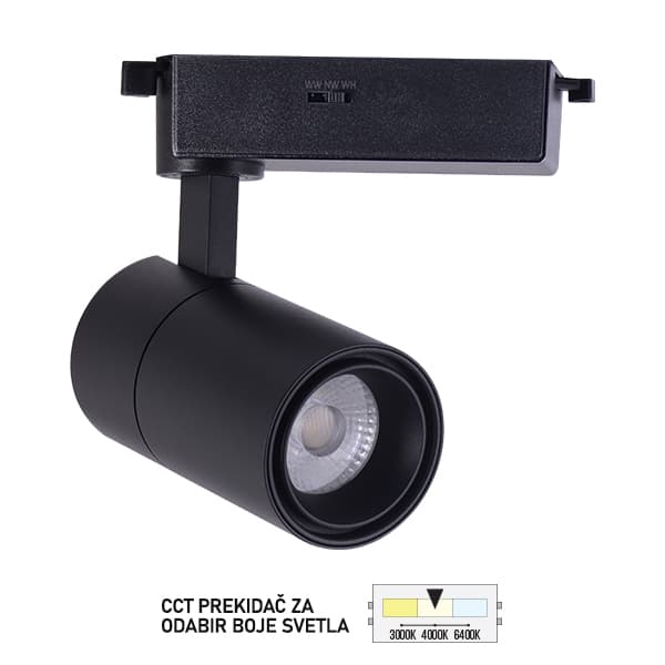 LED šinski reflektor TL08-12CCT BK - LED rasveta