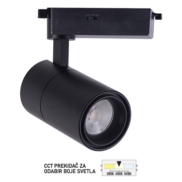 LED šinski reflektor TL08-12CCT BK - LED rasveta