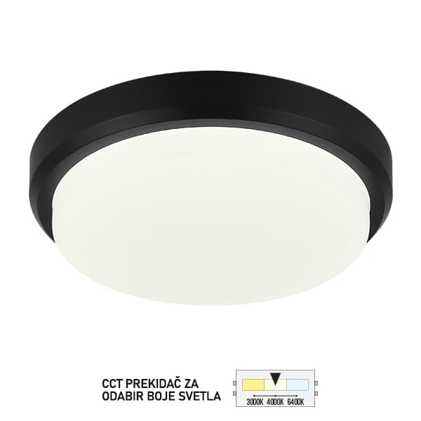 Spoljna LED plafonjera PS8301 BK - LED plafonjere