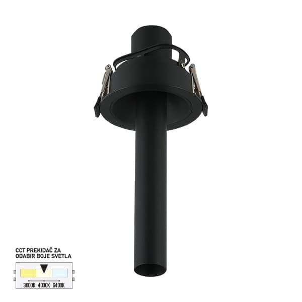 LED ugradna lampa LU-10-7 BK - LED plafonjere i plafonske lampe