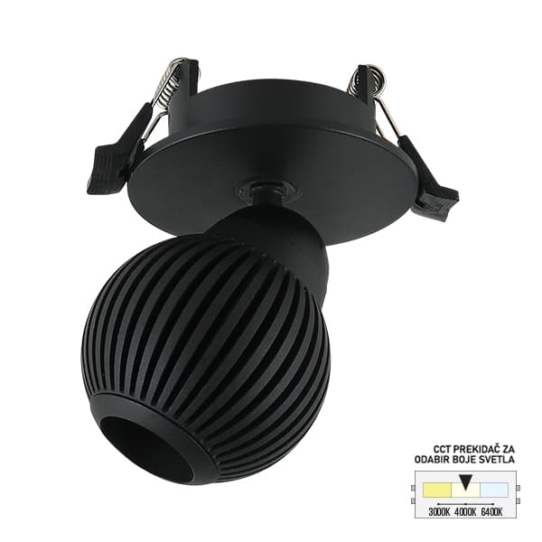 LED ugradna lampa LU-11-7 BK - LED plafonjere i plafonske lampe