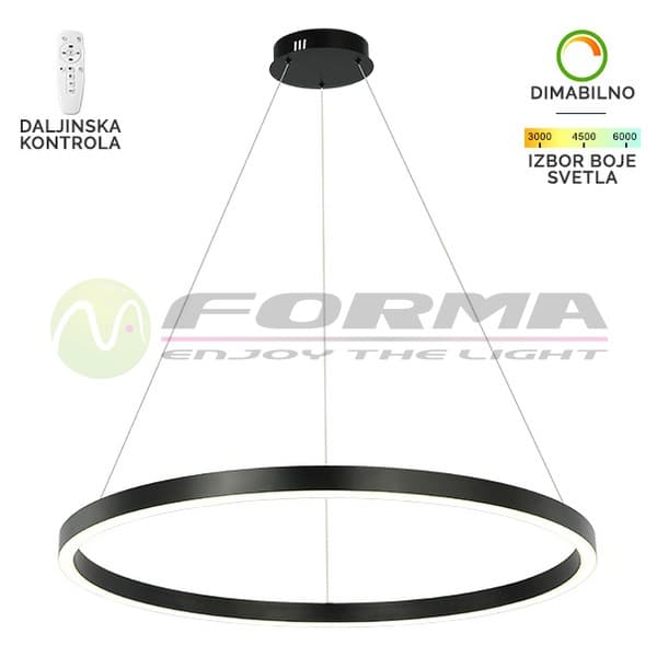 LED visilica F2048-70V BK - Akcija
