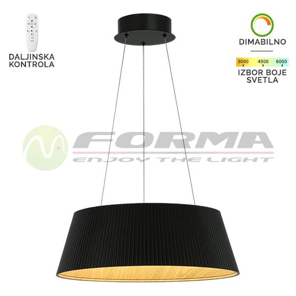 LED visilica FK2003-62V BK - Akcija