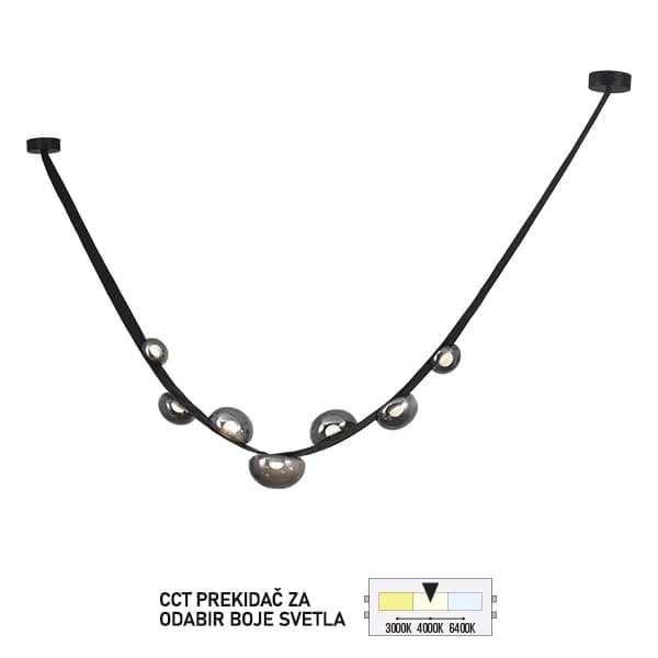LED viseća lampa FK2015-17V BK - LED visilice