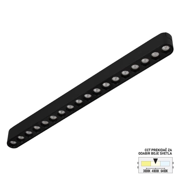 LED magnetna svetiljka CCT ULTRA SLIM FMS2001-18 BK - Novo u ponudi