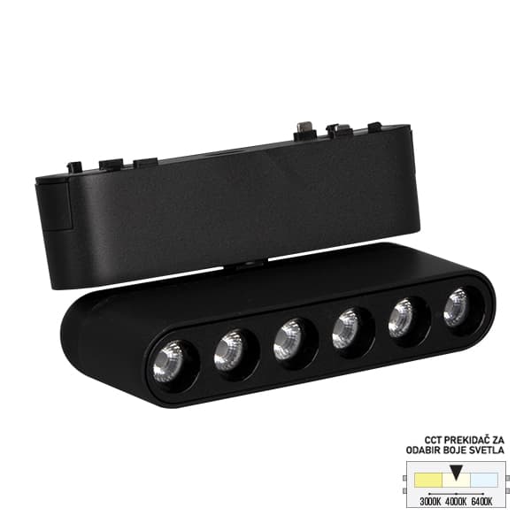 LED magnetna svetiljka CCT ULTRA SLIM FMS2101-6 BK - Novo u ponudi