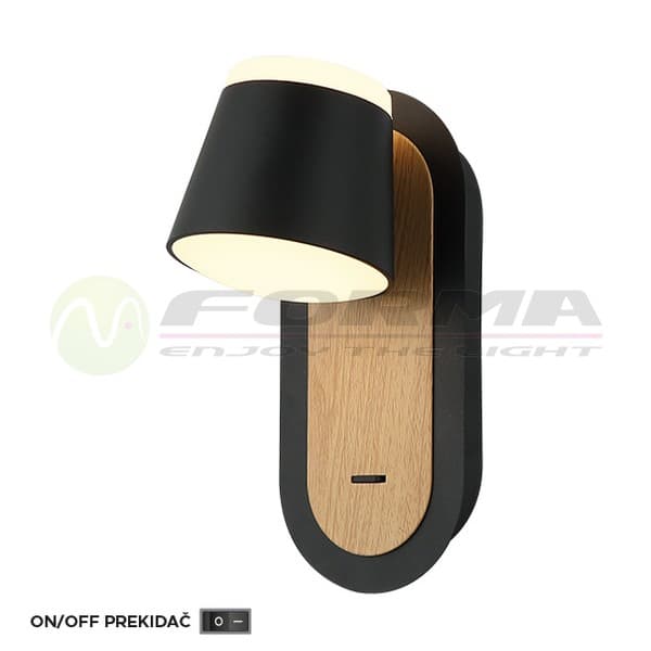 LED zidna lampa F2077-8Z BK+WD - LED zidne lampe