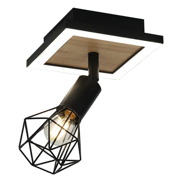 LED plafonska lampa FE405-1 BK+WD - LED plafonjere i plafonske lampe